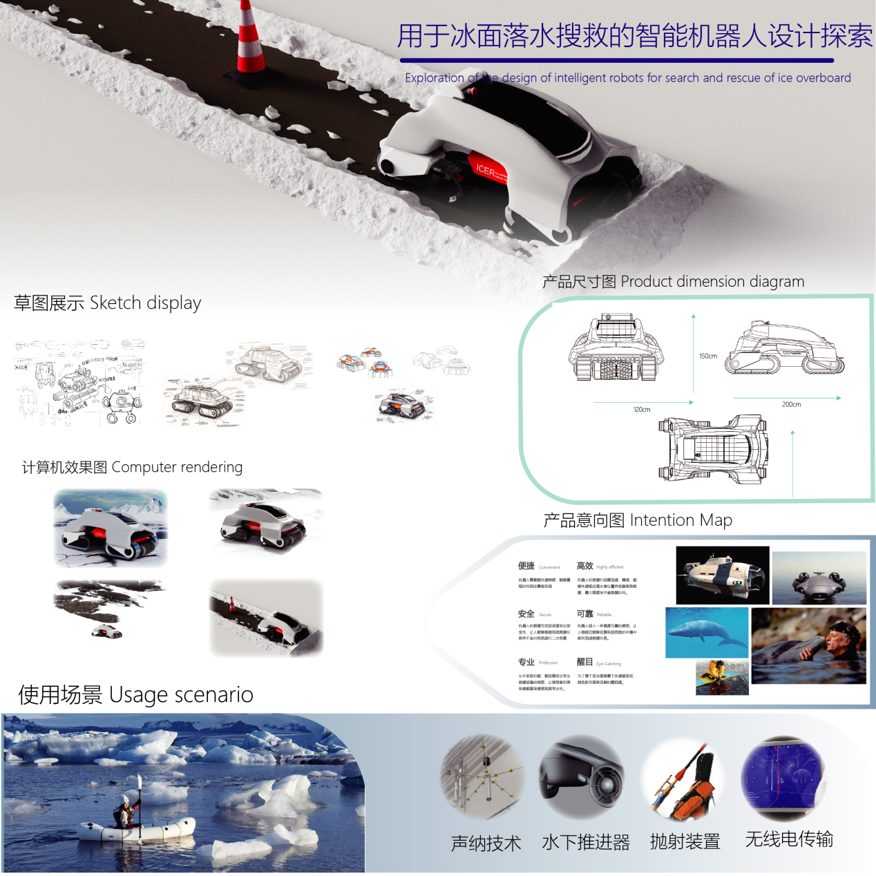 《用于冰面落水搜救的智能机器人设计探索》